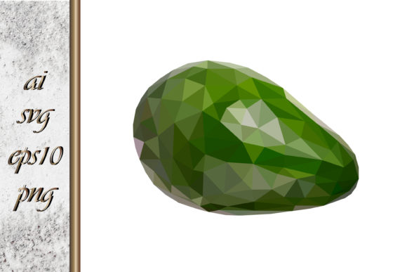 Download Low Poly Avocado Vector Fruit Food - Premium Resources