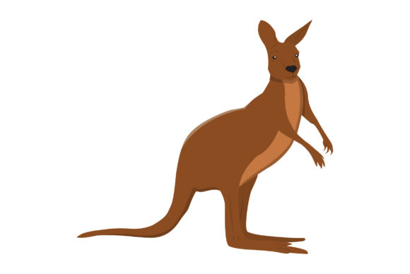 Download Kangaroo Vector Design Fill - Kangaroo vector Collection