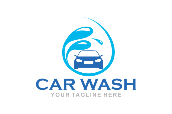 Download Flat Car Wash Logo Background. Best Logo - Logo Collection