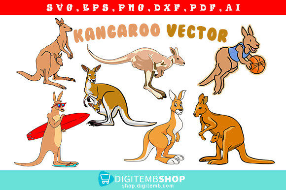 Download Kangaroo Vector Art Design - Kangaroo vector Collection