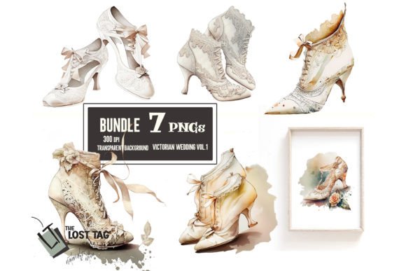 Download Vintage Victorian Shoes Png Sublimation - Premium Resources