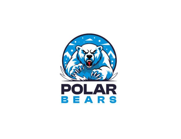 Download Angry Polar Bear Mascot Logo Template - Logo Collection