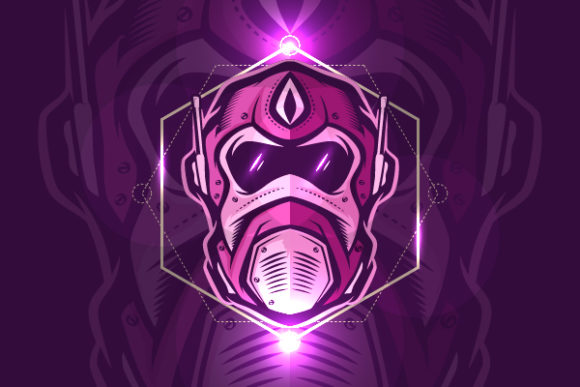 Download Alien Mask Mascot Esport Logo - Logo Collection